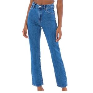 Rollas Original High Rise Straight Crop Jeans
Blue size 25